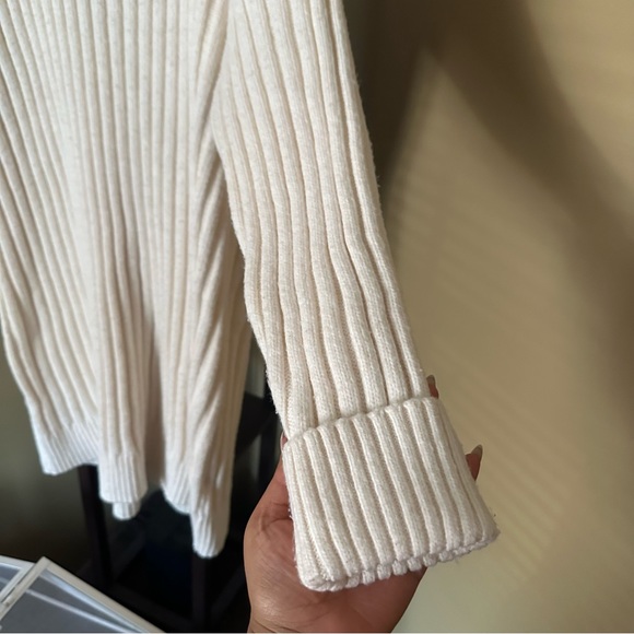 Oversized Cream Sweater Dress - Picture 5 of 8